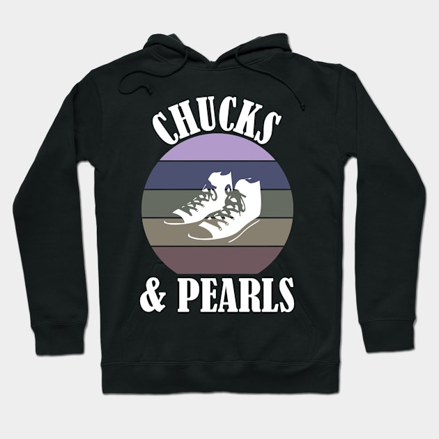 Chucks and Pearls Hoodie by Mathew Graphic